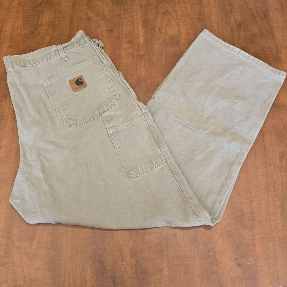 Carhartt Mens American Made Utility Workwear Straight Leg Jeans 42x32